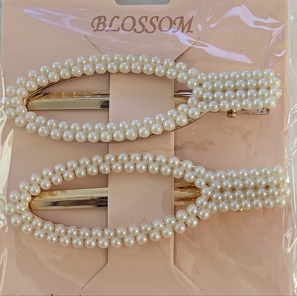 Elegant Pearl Hair Clips set - Picture 2 of 2